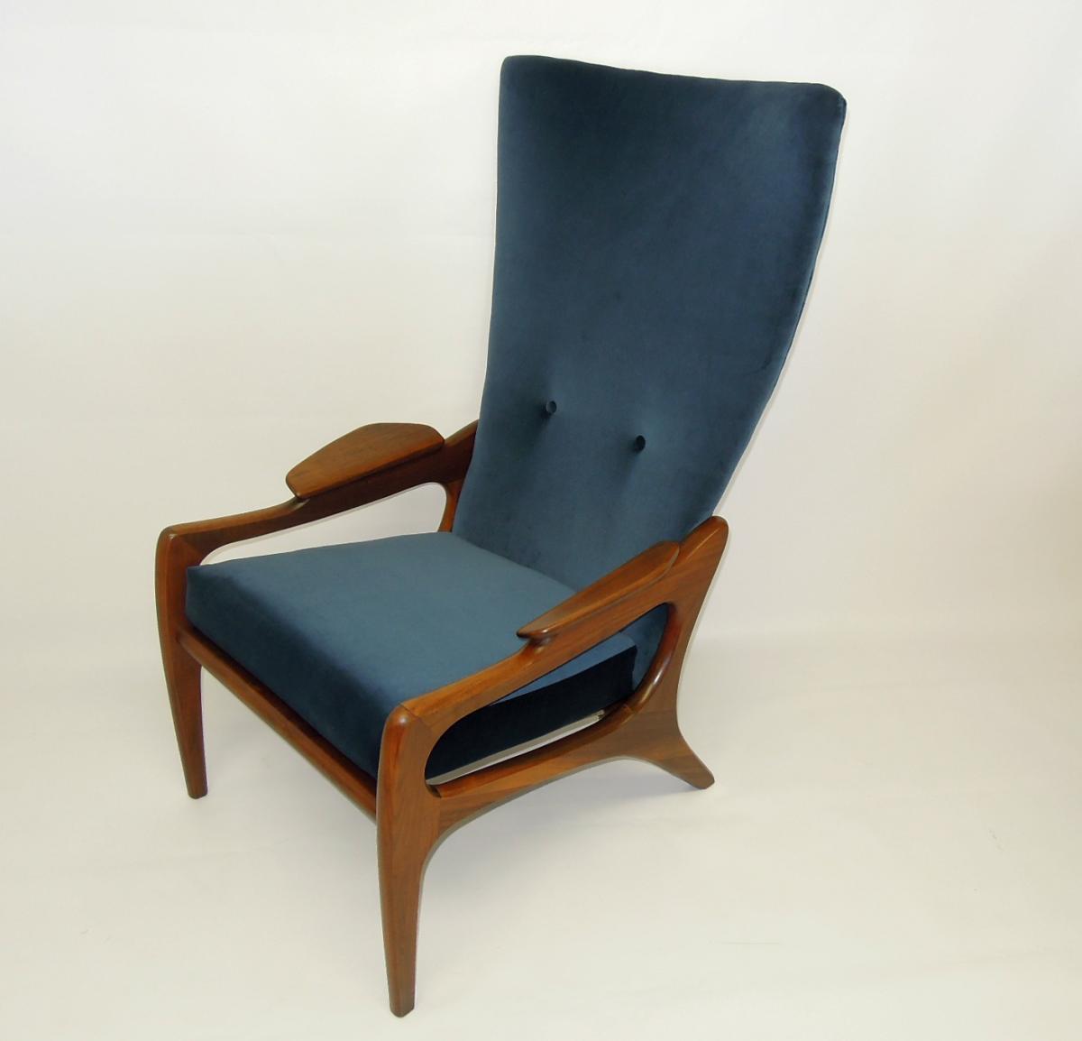 Adrian Pearsall wing chair reupholstered